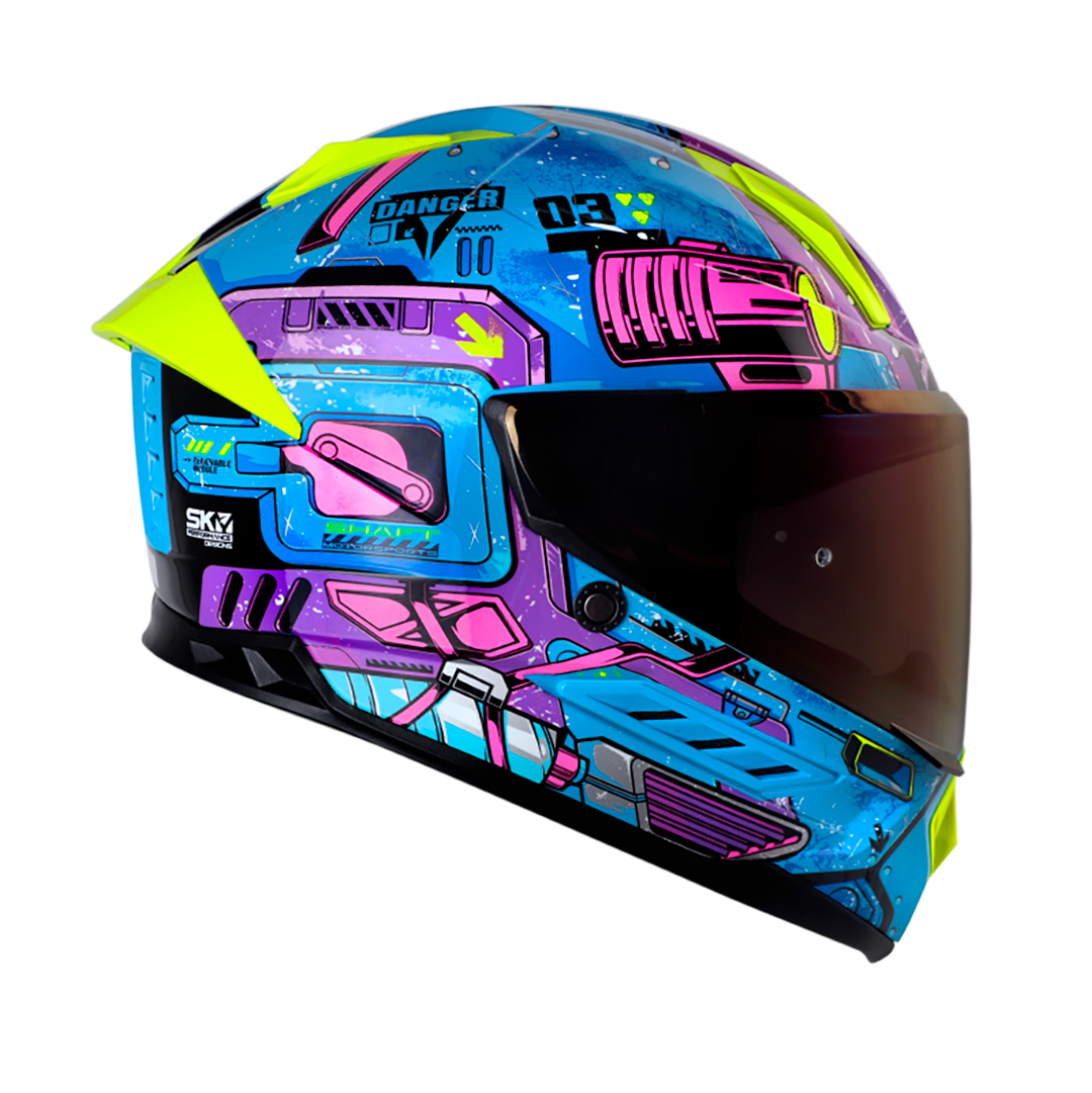 Casco moto shaft 595 omega az integral (SV)