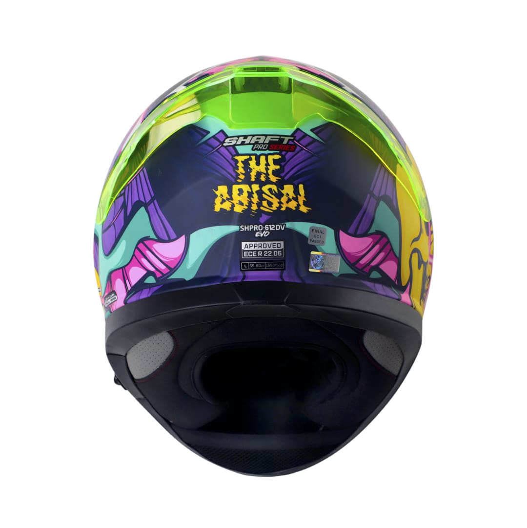 Casco moto shaft pro 612dv the abisal az mr integral con sun visor (V/SV)
