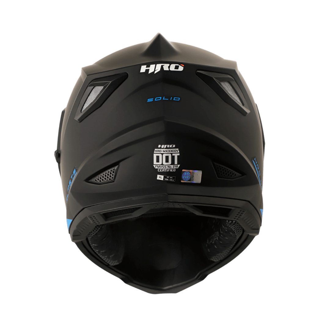 Casco moto hro mx-330dv solid ng fc multiproposito