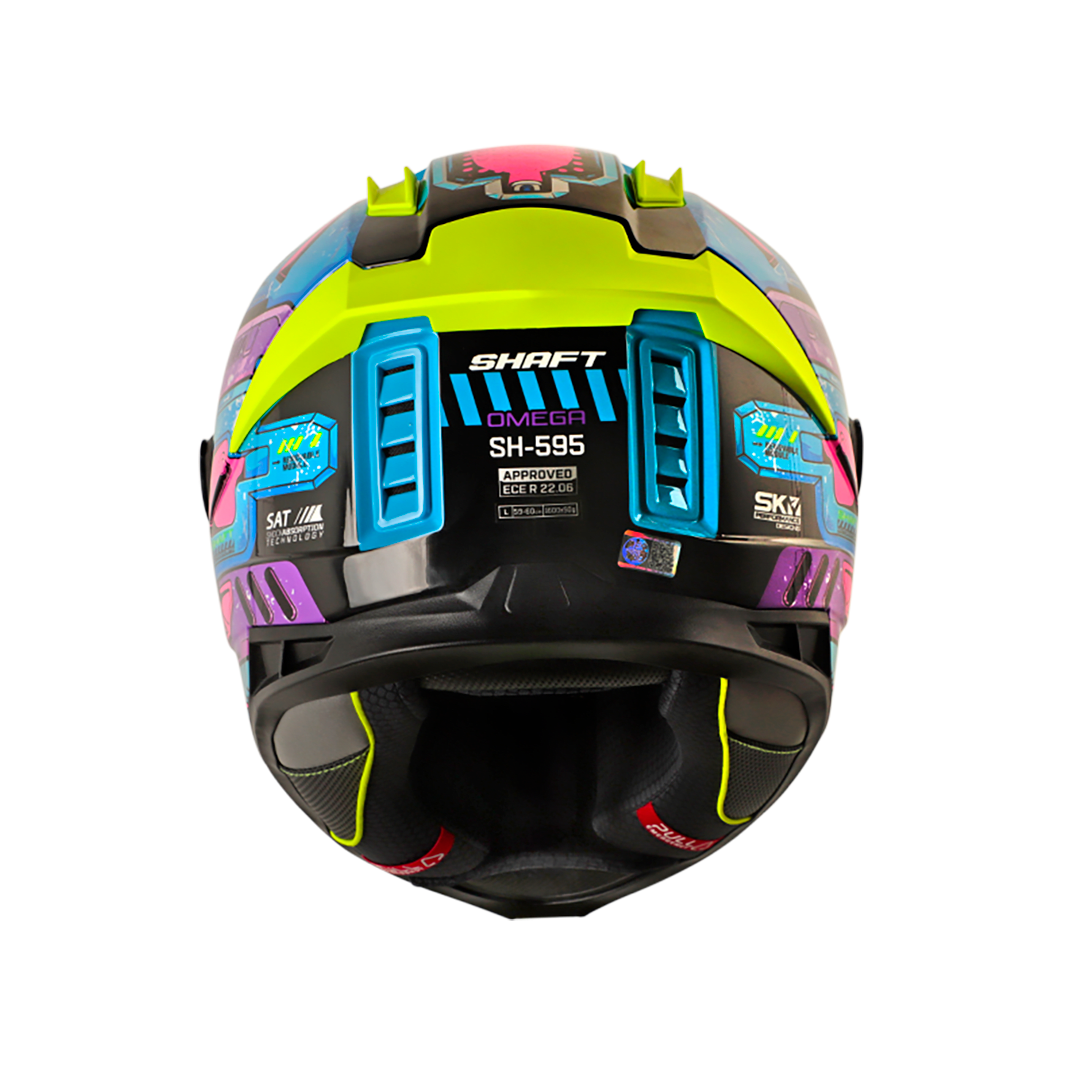 Casco moto shaft 595 omega az integral (SV)