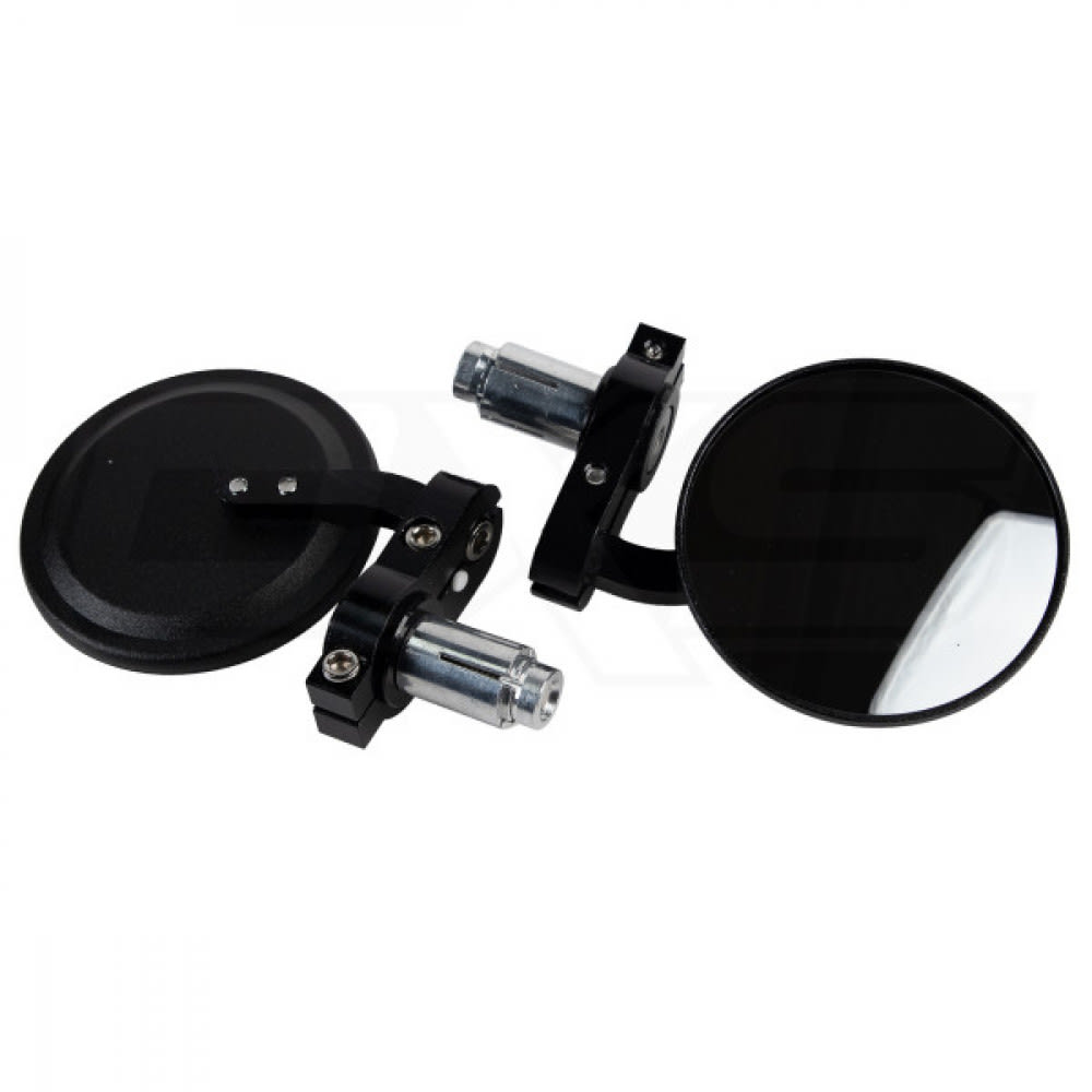 Espejos Moto Tope Puño Aluminio Tipo Cafe Racer KMT-381