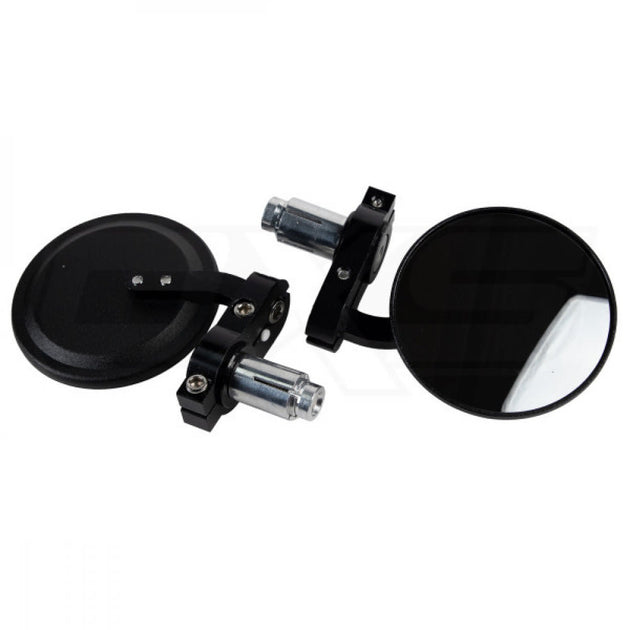 Espejos Moto Tope Puño Aluminio Tipo Cafe Racer KMT-381