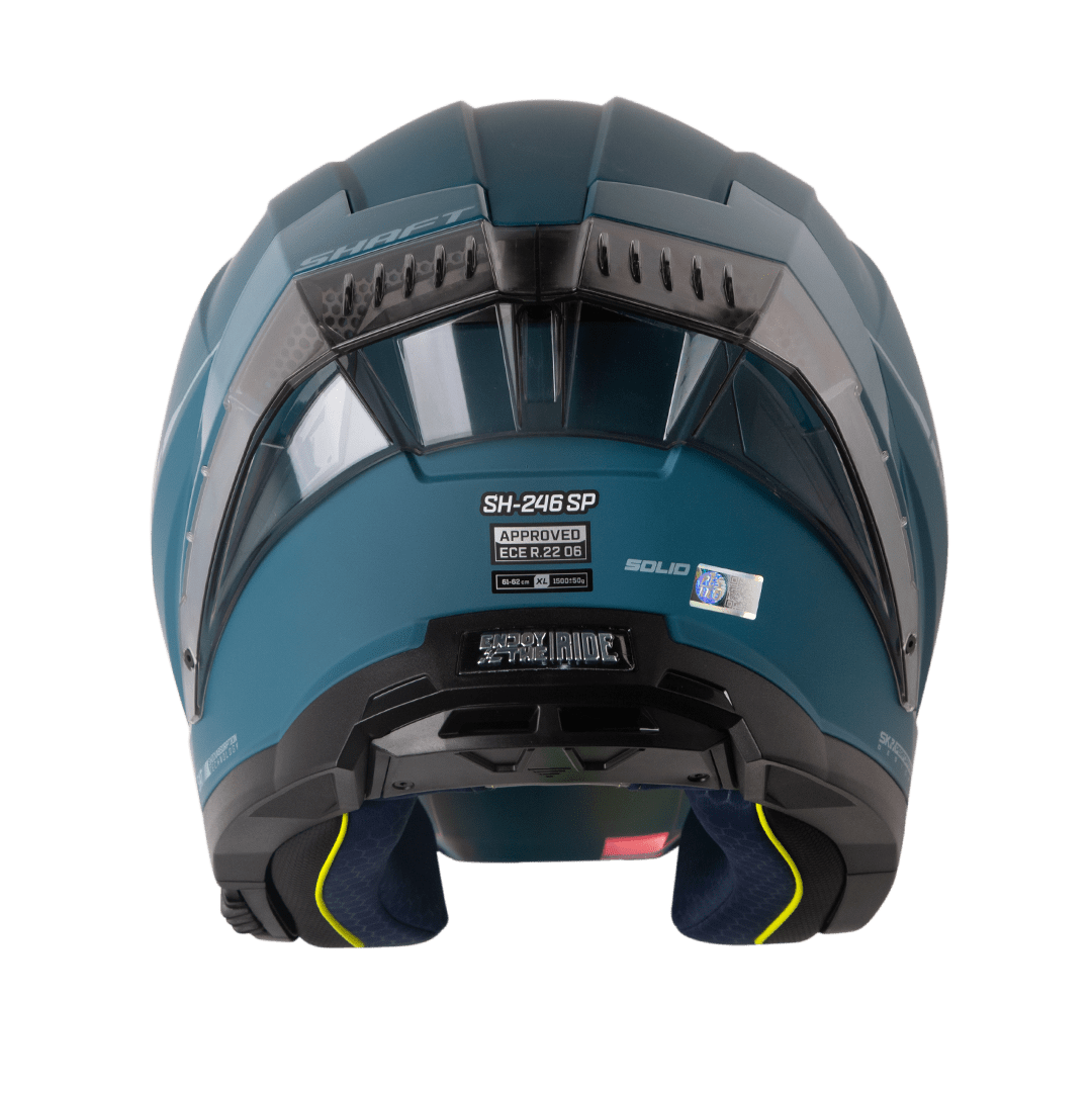 Casco moto shaft 246sp solid az.os abierto