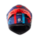 Casco moto hro 3480dv letter face az.os mr abatible con sun visor dot