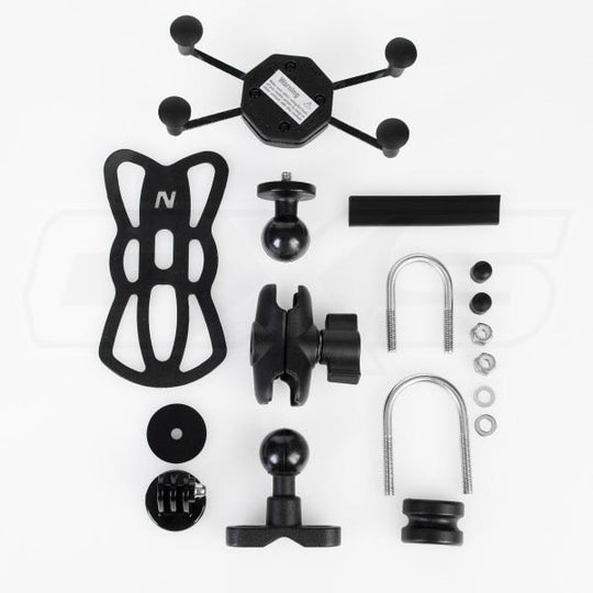 Soporte para celular y cámaras belta moto pro volantes 22 y 28mm + cargador usb