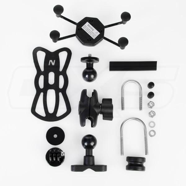 Soporte para celular y cámaras belta moto pro volantes 22 y 28mm + cargador usb