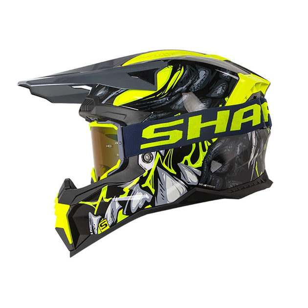 Casco moto shaft mx-60 sobek n.b am.n enduro motocross antiparras de regalo
