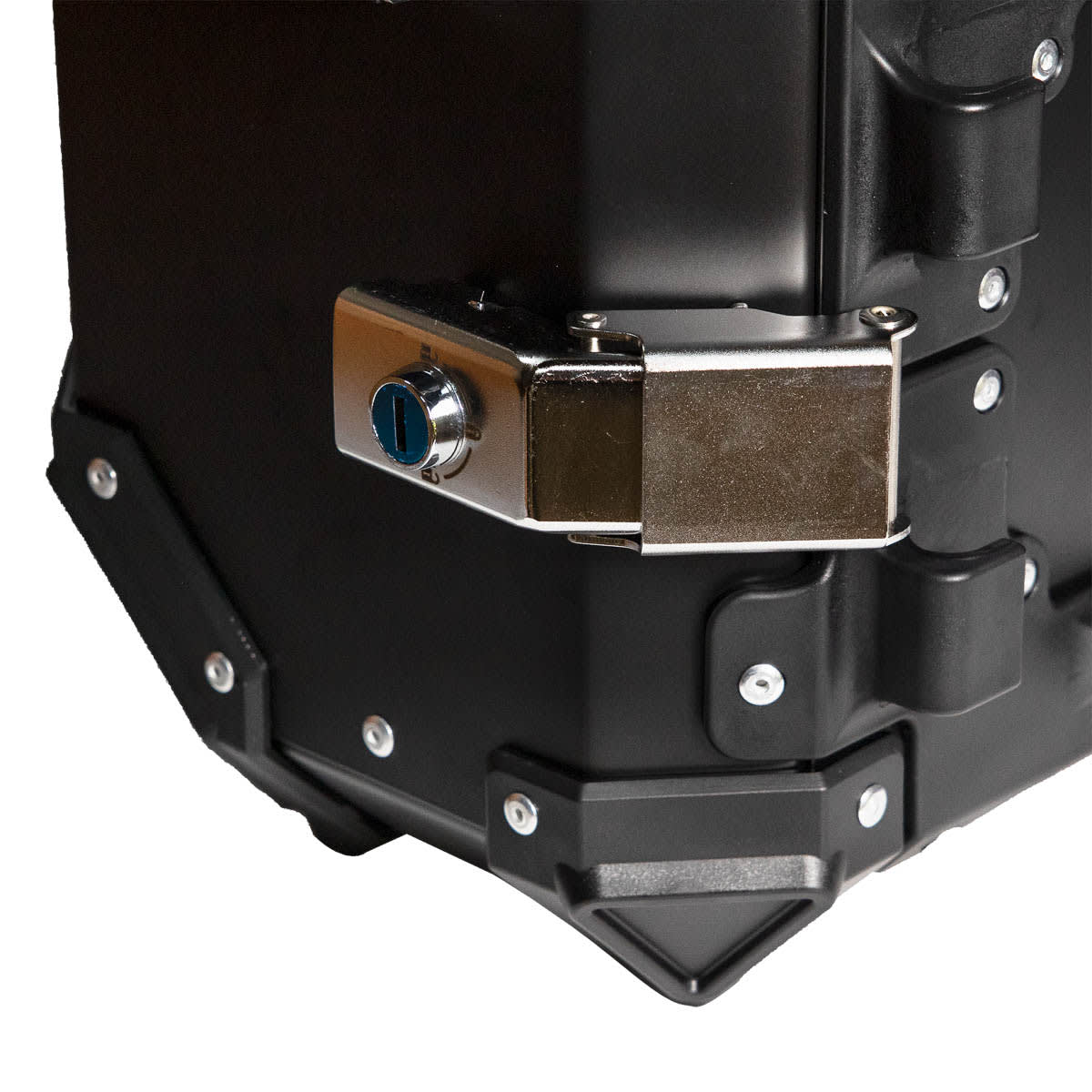 Maletas laterales para moto 4rs v39 v2 aluminio black 72 litros universal desmontables
