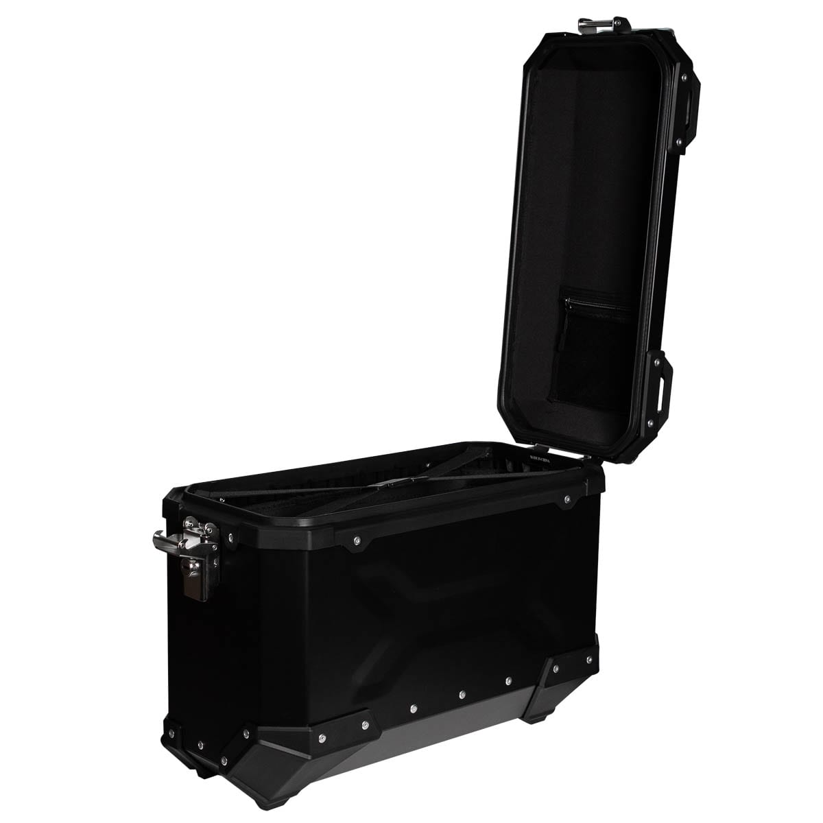Maletas laterales para moto 4rs v39 v2 aluminio black 72 litros universal desmontables