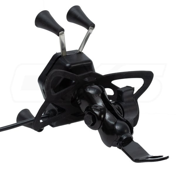 Soporte para celular moto jg con cargador base para espejos o tornillos