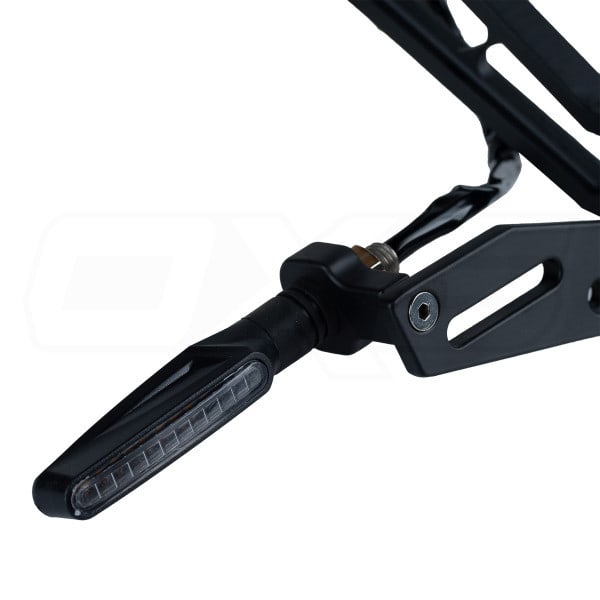 placa base porta patente para moto cola metal deportivo con soporte de intermitentes