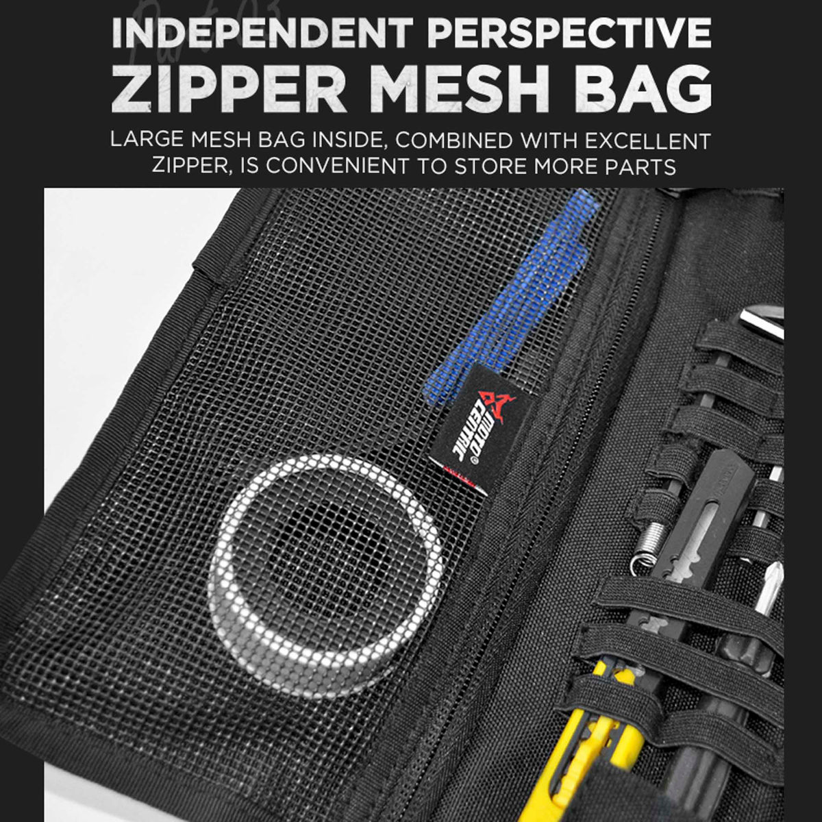 Bolso porta herramientas motocentric portatil para moto