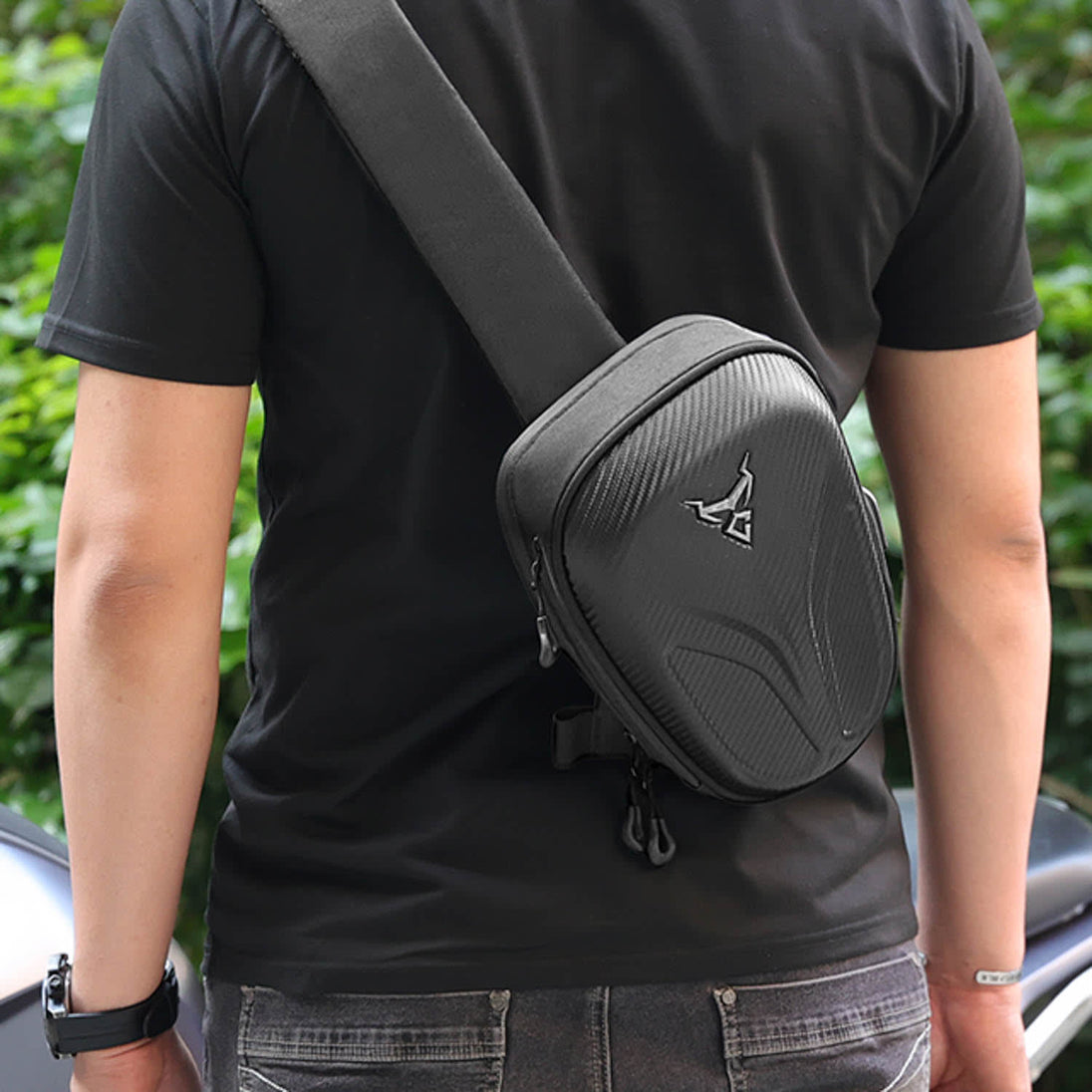 Bolso crossbody motocentric para moto 11-mc-0132 3,5 litros