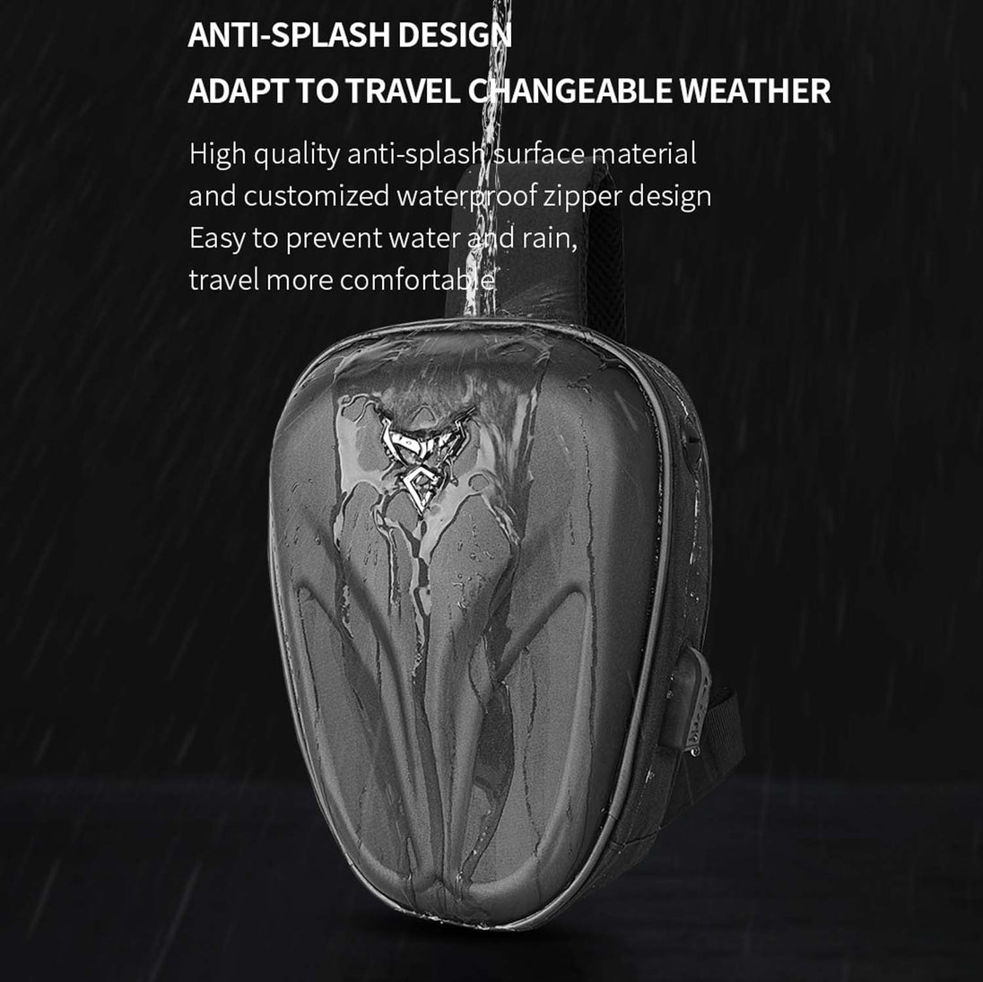 Bolso crossbody motocentric para moto 11-mc-0132 3,5 litros