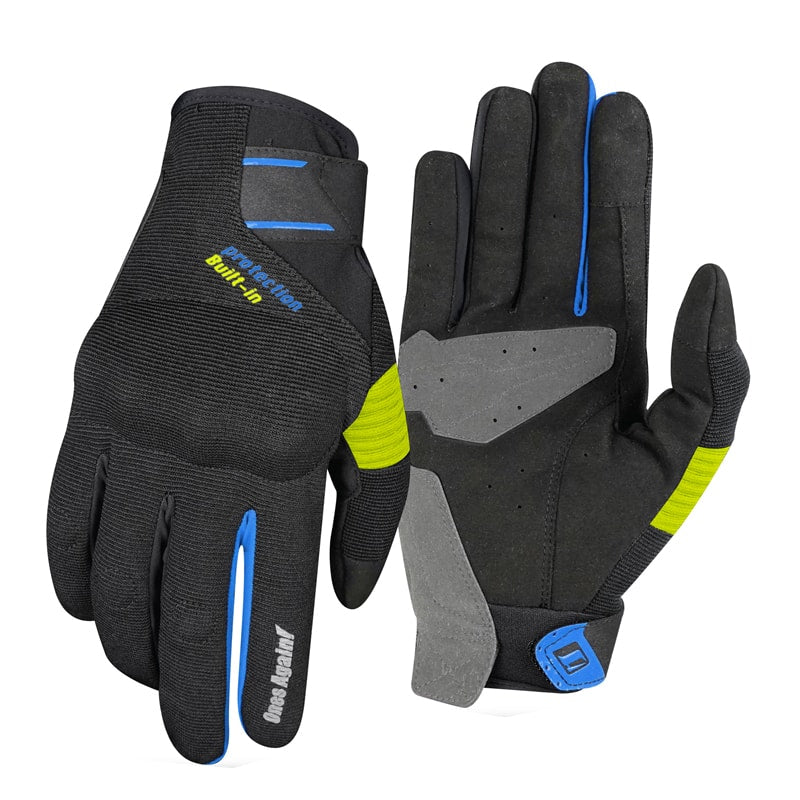GUANTES PARA MOTO ONES AGAIN MG12 CON PROTECCIONES NG/AZ