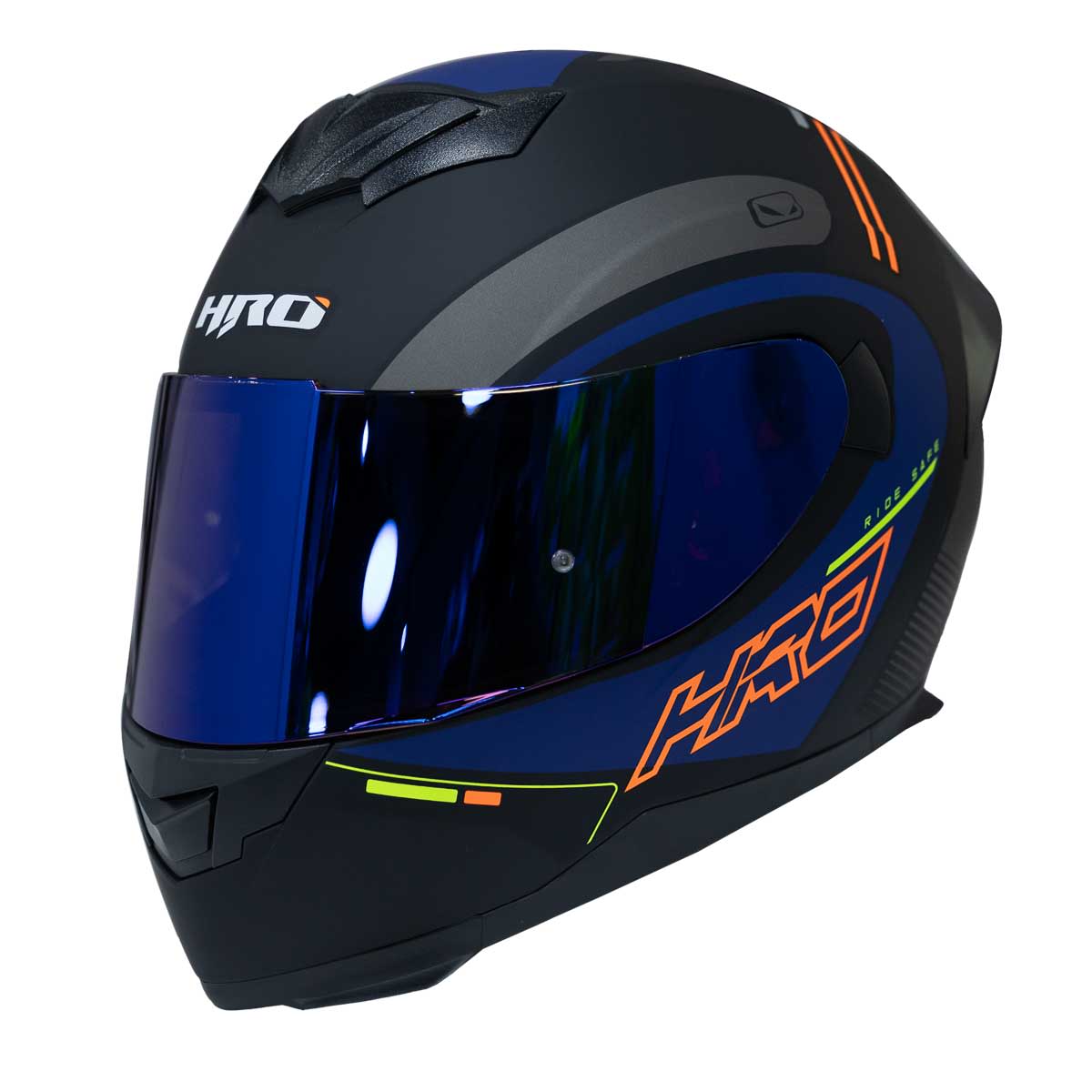 VISOR MICA DE REPUESTO PARA CASCO MOTO HRO 511 C/PIN IR.AZ