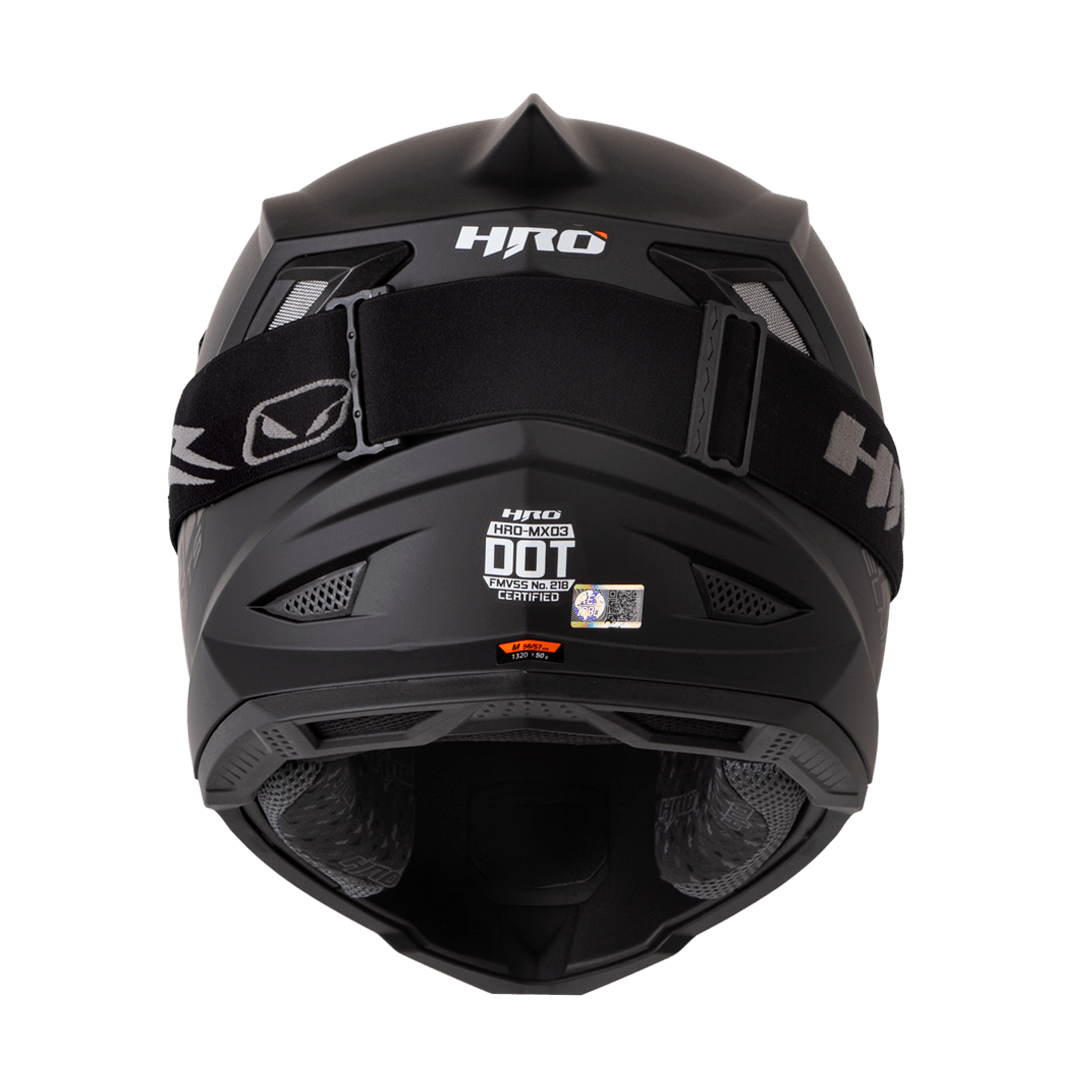 Casco moto hro MX03 solid ng gr.os enduro motocross offroad