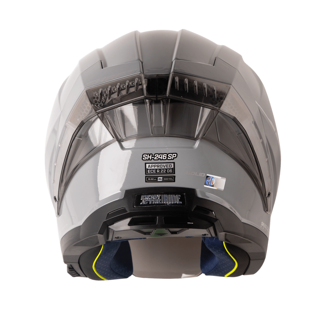 Casco moto shaft 246sp solid gr sl abierto