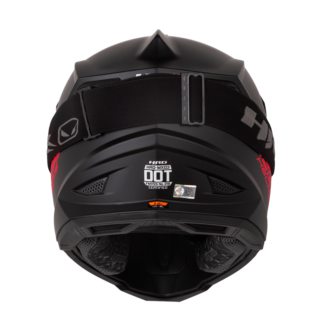 Casco moto hro MX03 solid ng rj enduro motocross offroad