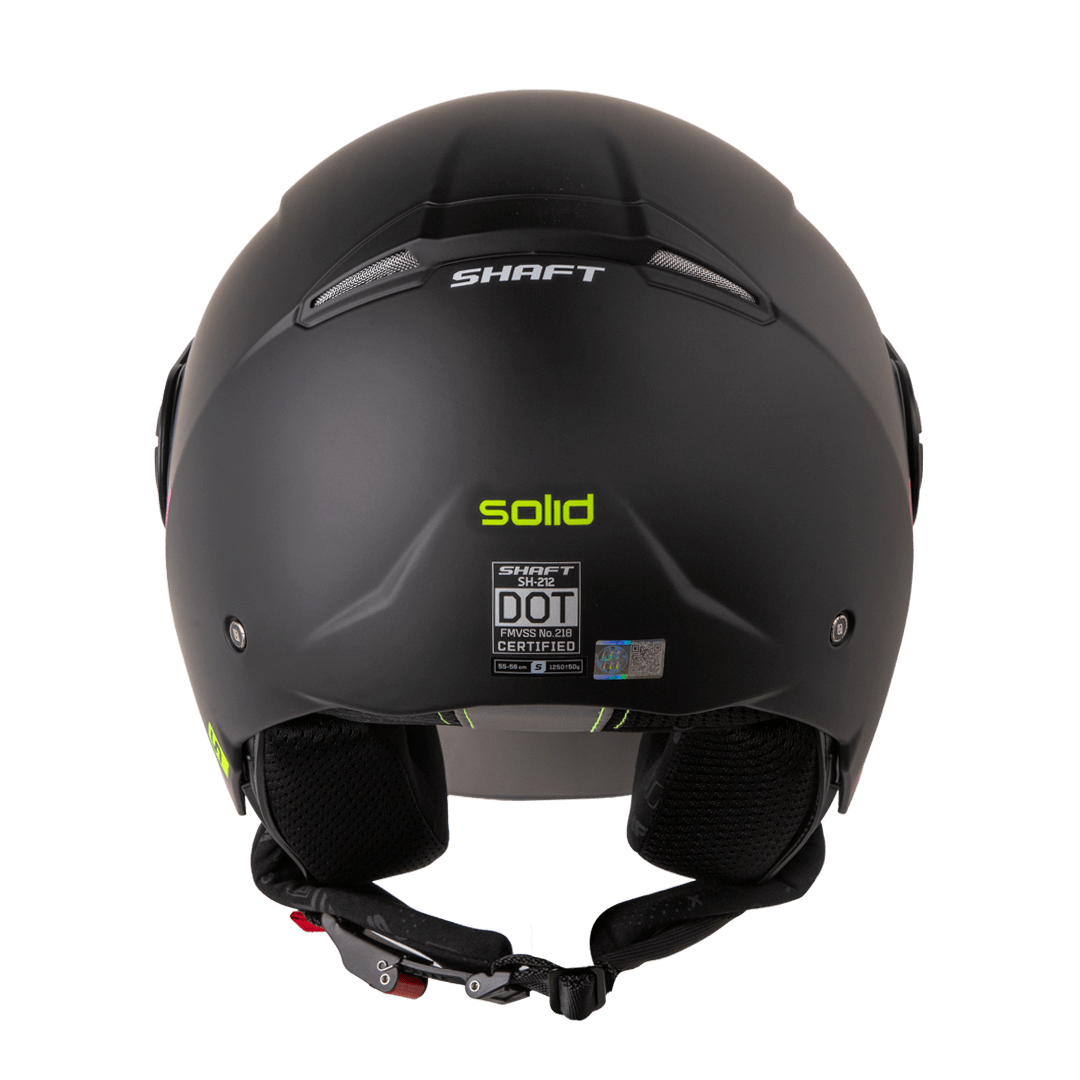 Casco moto shaft 212 solid ng am.n abierto jet