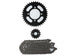 KIT TRANSMISION KINLON JL 125 (15/38) (428-120) CENTRO CATALINA 64MM/PERNOS CATALINA 8.5MM/CANTIDAD PERNOS CATALINA 4/DISTANCIA PERNO-PERNO CATALINA 56.5MM/ESTRIA INTERNA PIÃON 18MM/ESTR / UNIVERSAL