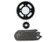 KIT TRANSMISION KINLON JL 125 (15/38) (428-120) CENTRO CATALINA 64MM/PERNOS CATALINA 8.5MM/CANTIDAD PERNOS CATALINA 4/DISTANCIA PERNO-PERNO CATALINA 56.5MM/ESTRIA INTERNA PIÃON 18MM/ESTR / UNIVERSAL