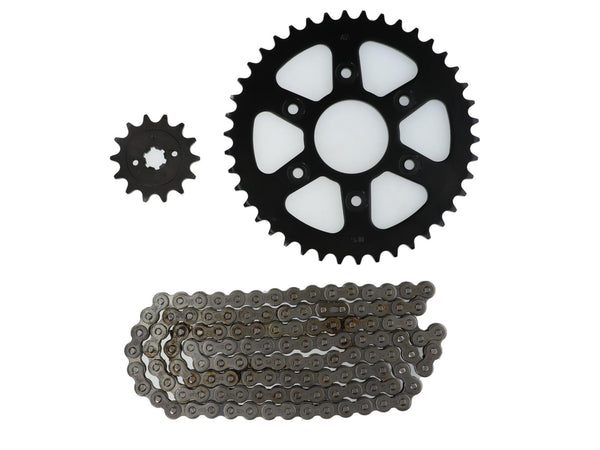 KIT TRANSMISION KTM DUKE 200 (6 PERNOS) (PIÃON 12T+CATALINA 42T+520HX120) / UNIVERSAL