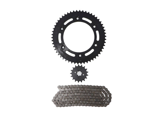 KIT TRANSMISION HONDA NXR BROSS 150 CARB 4T(R)(PIÃON 14T+CATALINA 43T+428HX120) / HONDA