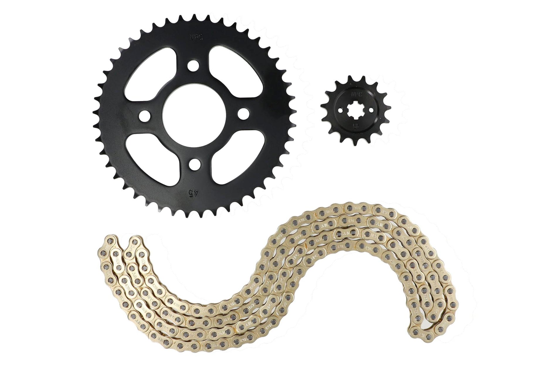 KIT TRANSMISION BAJAJ PULSAR 150 NS/160 NS (-18) (DORADO) (R) / BAJAJ
