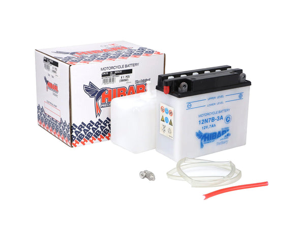 BATERIA (BORNES -/+) DIMENSIONES LARGO 15.1, ANCHO 6.1, ALTO 13.1 CM 12V/7AH / UNIVERSAL