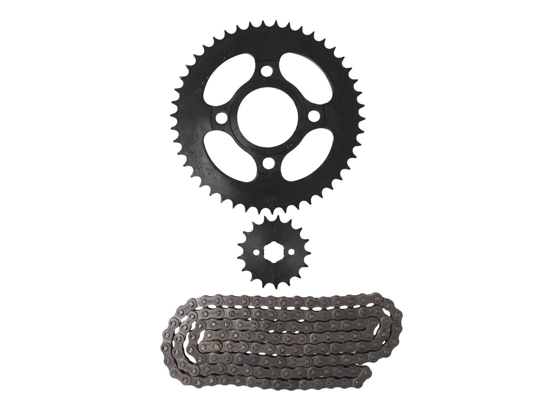 KIT TRANSMISION LIFAN GY200-LEOPARD/DAKAR 200// KEEWAY TX-200// KINLON JL-125TT (17/46) (428H-132) / MOTO CHINA