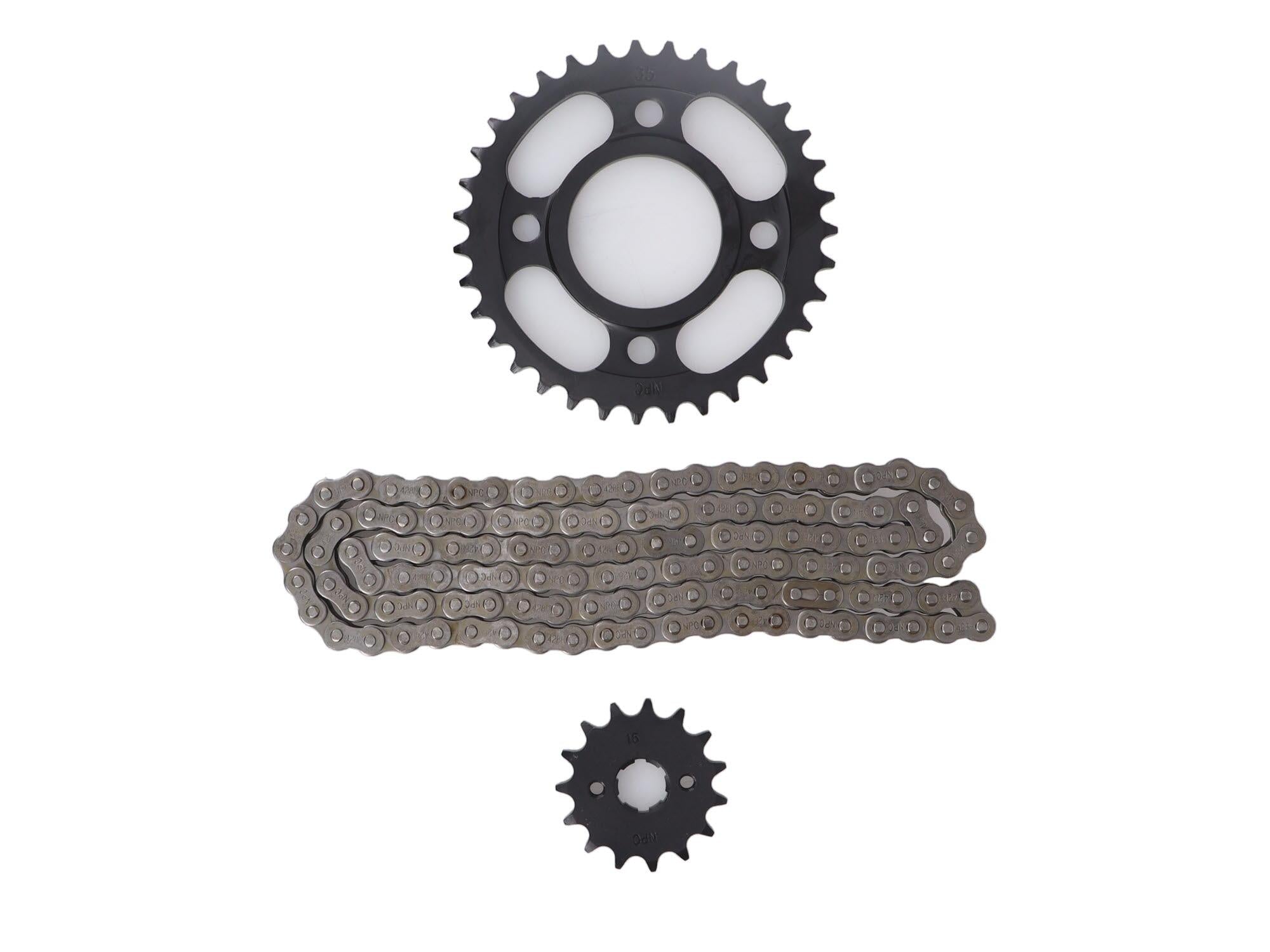 KIT TRANSMISION CHINA (15T / 35T) (428HX120) / MOTO CHINA