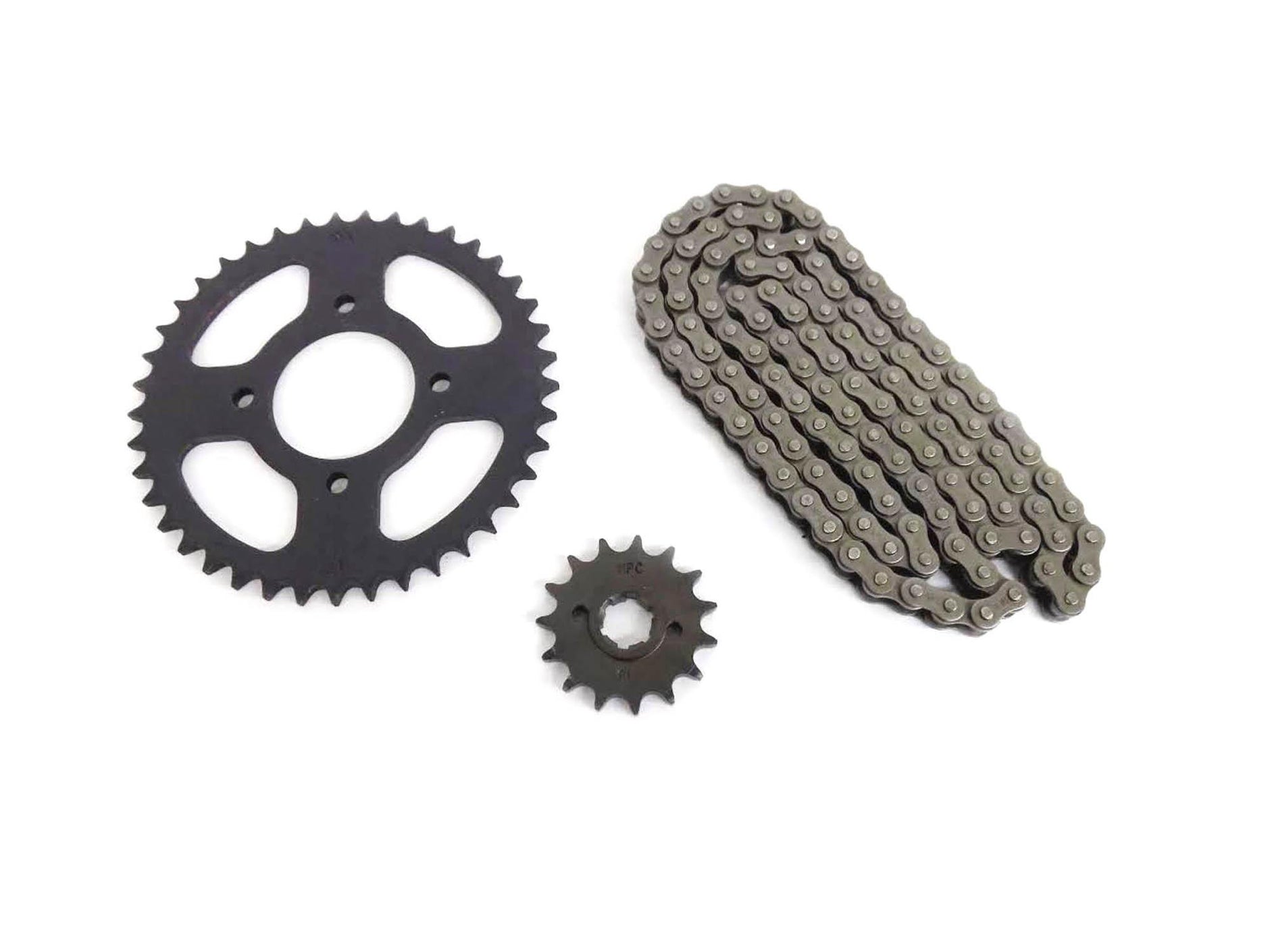 KIT TRANSMISION CHINA HAOJUE KA 150 KINLON JL EVO 150CC (15/38) (428HX-120) / UNIVERSAL