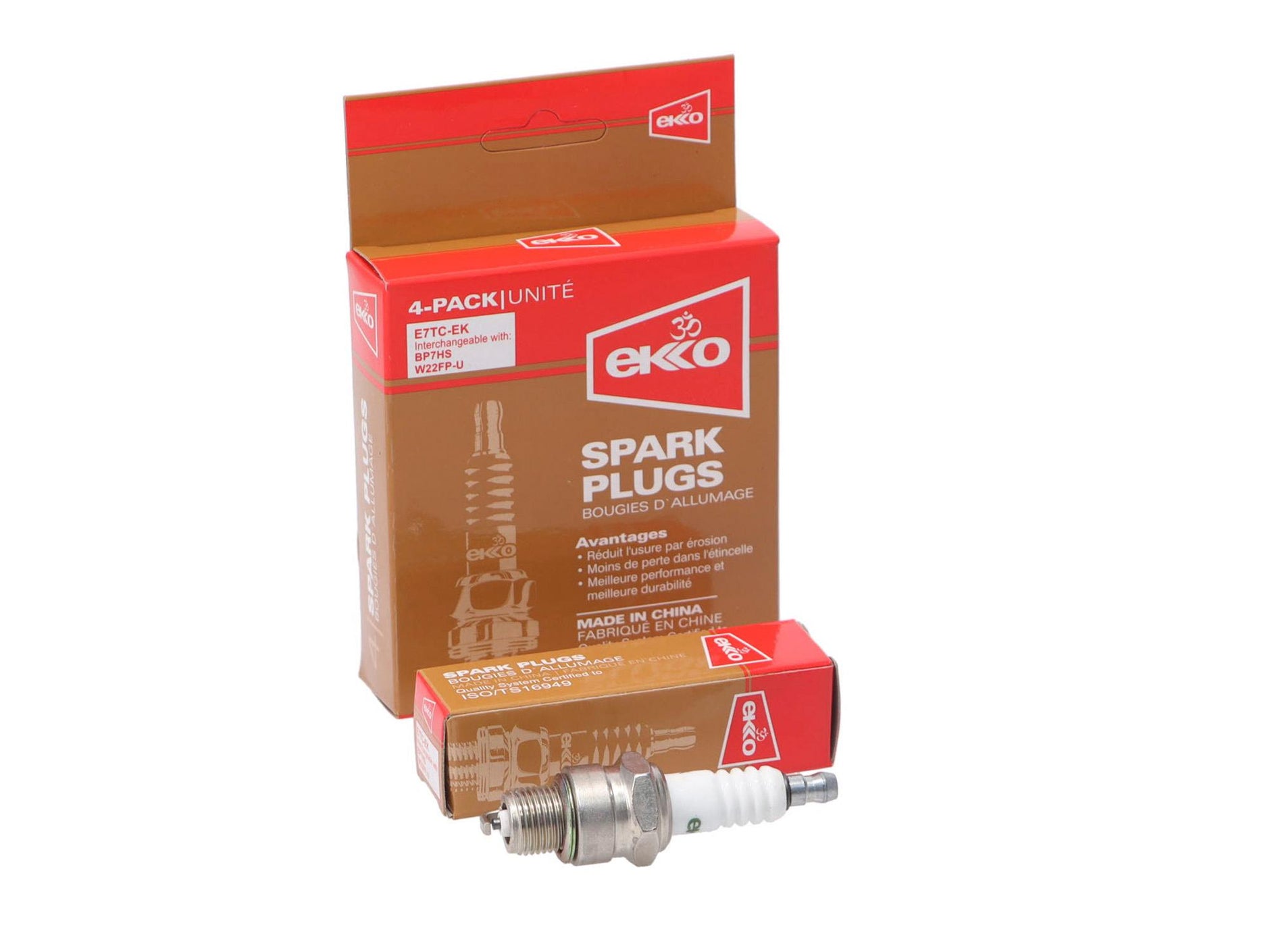 BUJIA UNIVERSAL 14MM DIAM CORTA 12.7MM ELEC SALIE (BP7HS) / UNIVERSAL