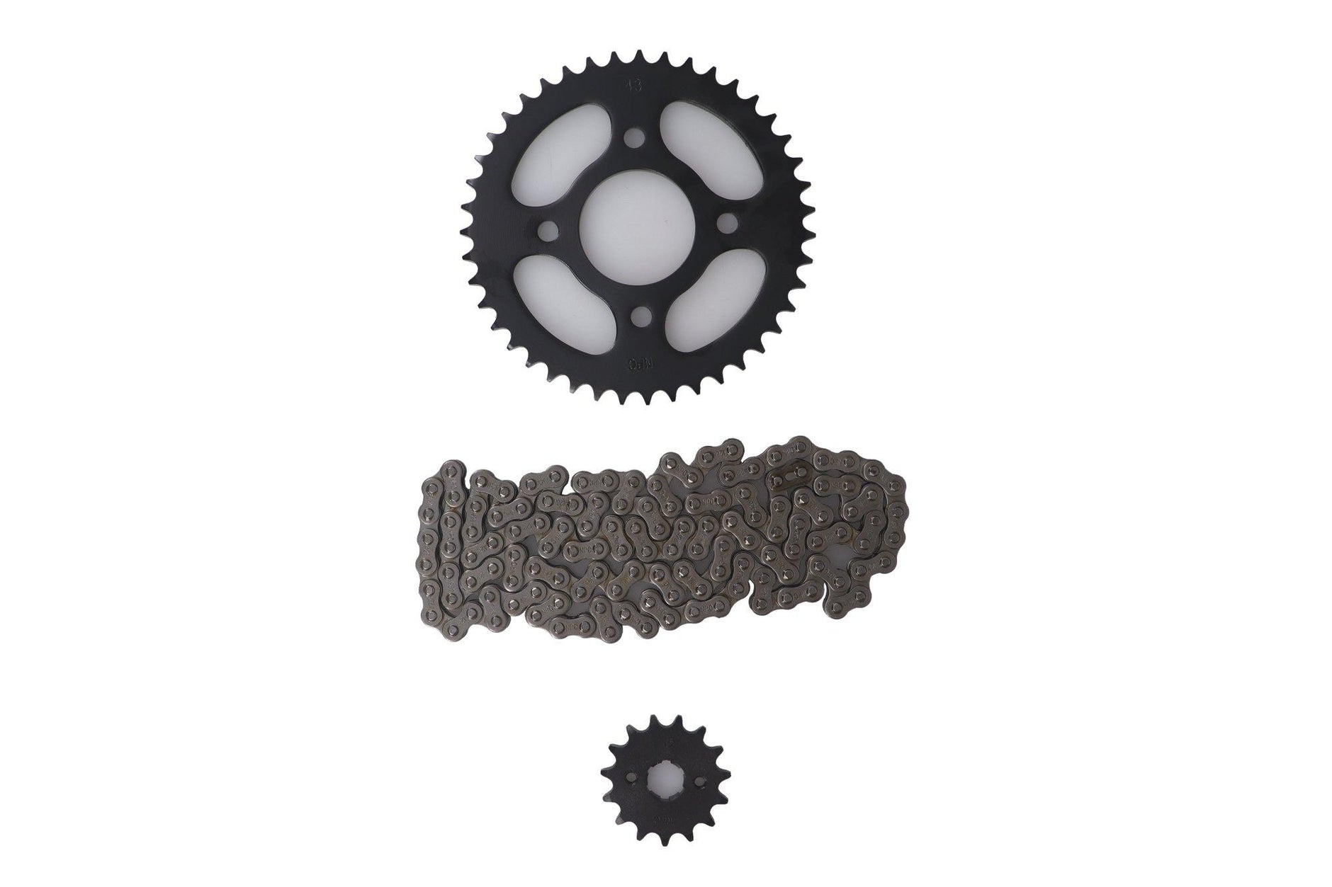 KIT TRANSMISION KINLON JL125 (15/43) (428H-132) CENTRO CATALINA 58MM/PERNOS CATALINA 10.5MM/CANTIDAD PERNOS CATALINA 4/DISTANCIA PERNO-PERNO CATALINA 64MM/ESTRIA INTERNA / MOTO CHINA