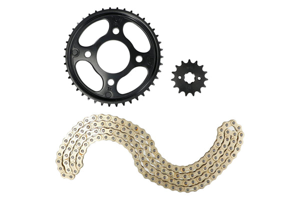 KIT TRANSMISION HONDA CB150 INVICTA (DORADO) (R) / HONDA