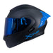 Casco moto xone 3000rs solid n.m az abatible sun visor
