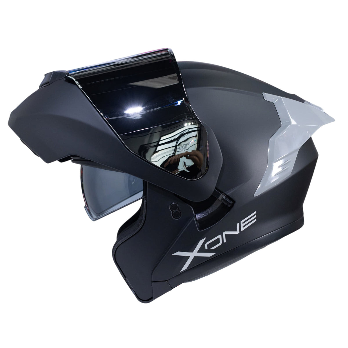 Casco moto xone 3000rs solid n.m sl abatible sun visor