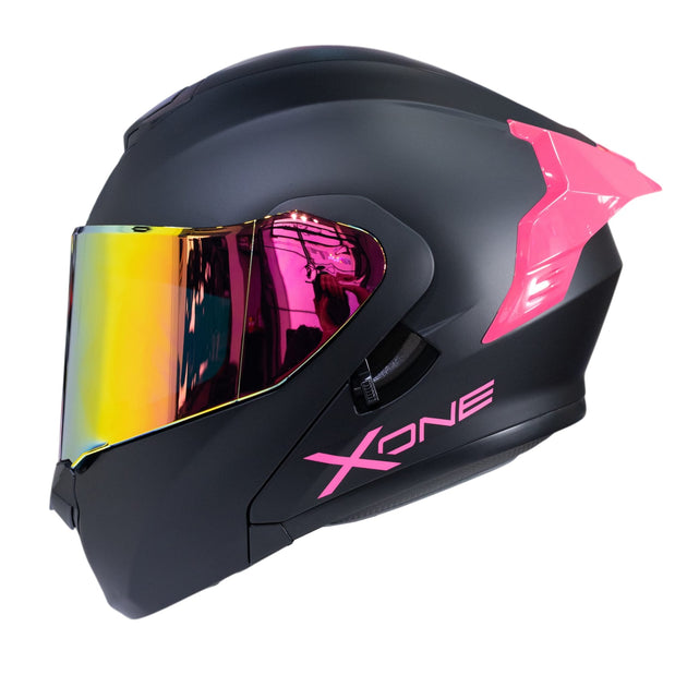 Casco moto xone 3000rs solid n.m fc abatible sun visor