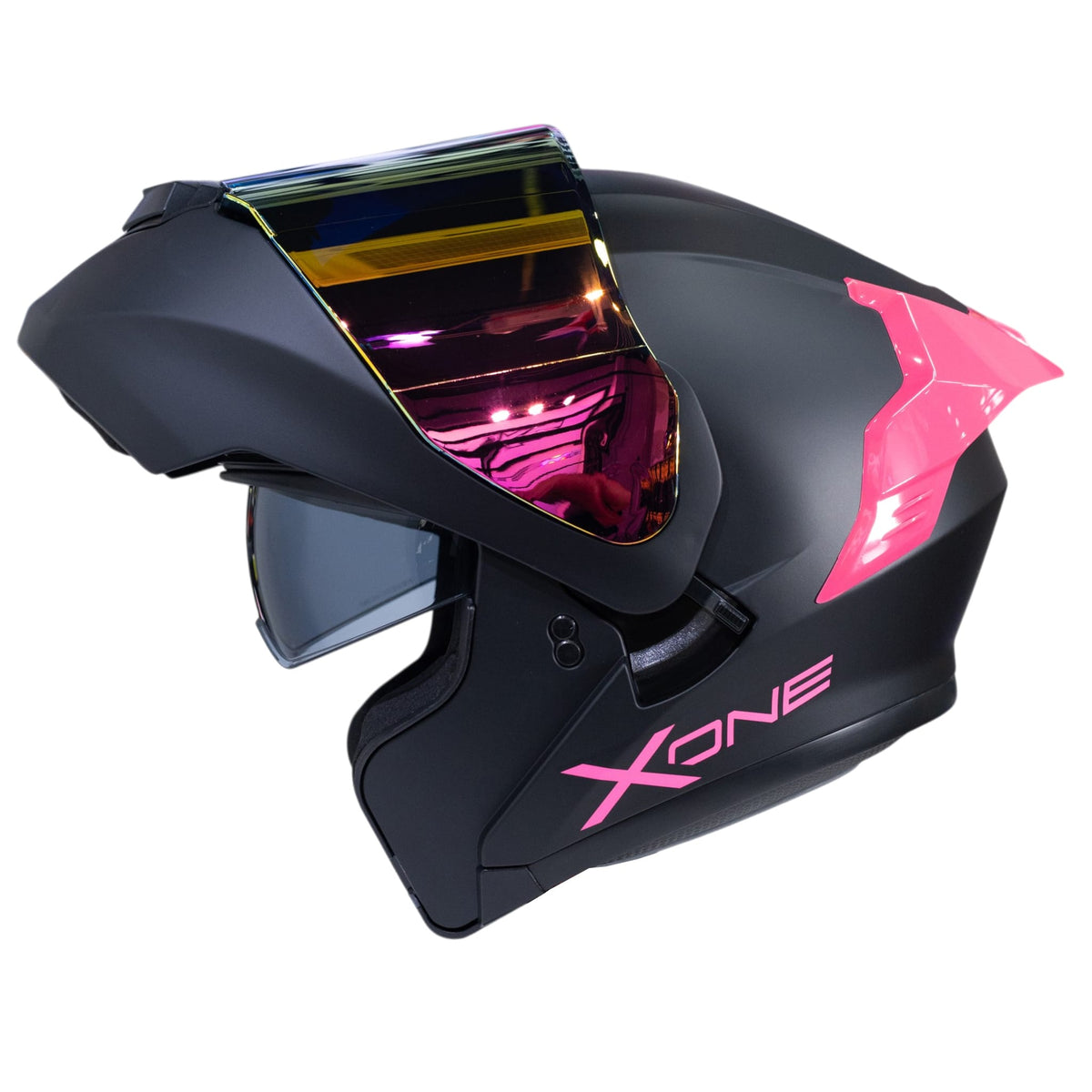 Casco moto xone 3000rs solid n.m fc abatible sun visor