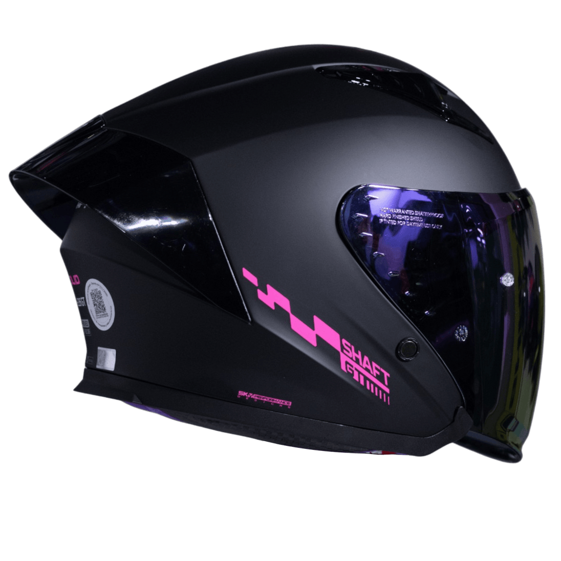 Casco moto shaft 226 gt solid n.m fc abierto