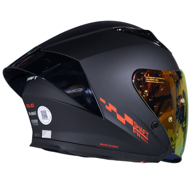 Casco moto shaft 226 gt solid n.m rj abierto