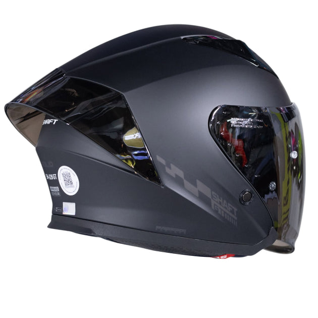 Casco moto shaft 226 gt solid n.m sl abierto