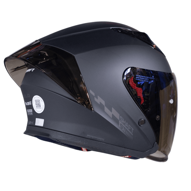 Casco moto shaft 226 gt solid n.m az abierto