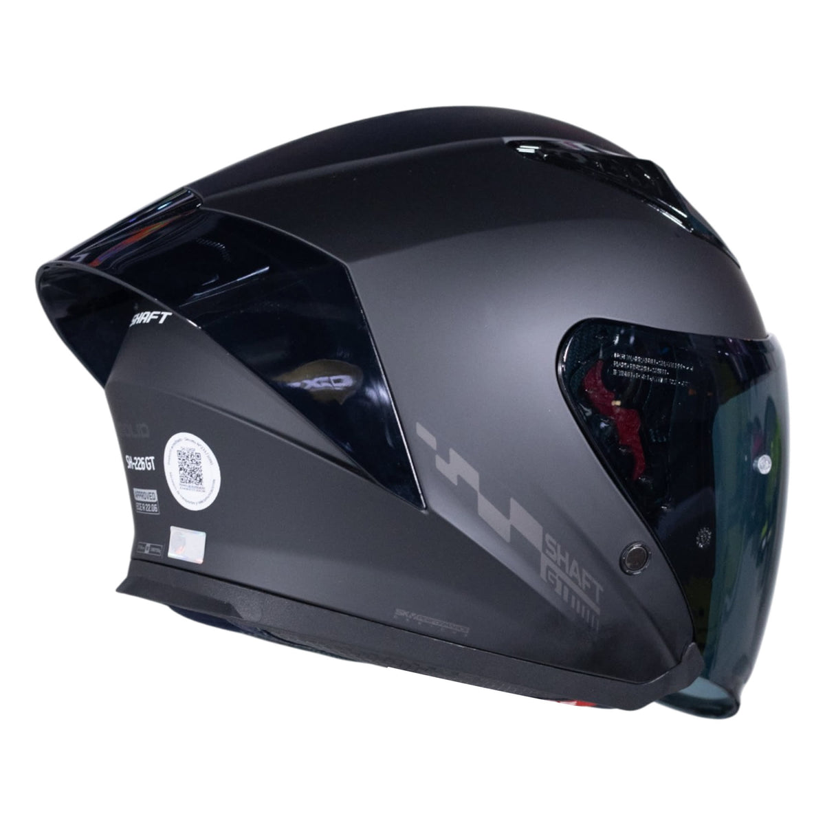 Casco moto shaft 226 gt solid n.m sm abierto
