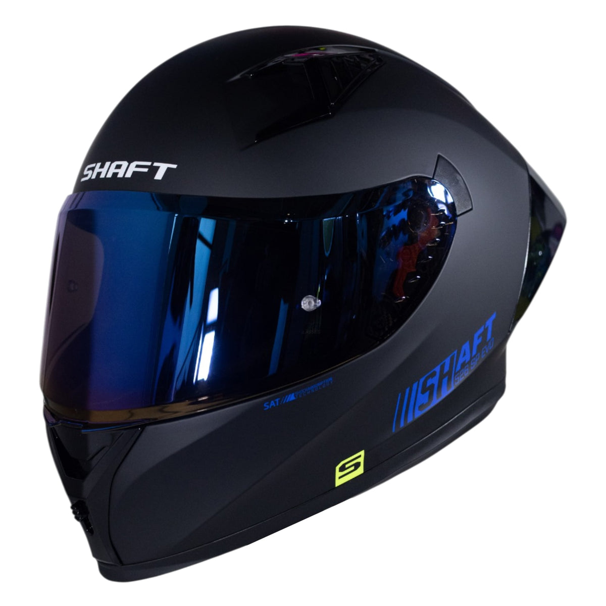 Casco moto shaft 526sp evo solid n.m az integral