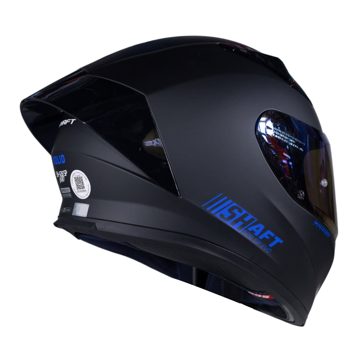 Casco moto shaft 526sp evo solid n.m az integral