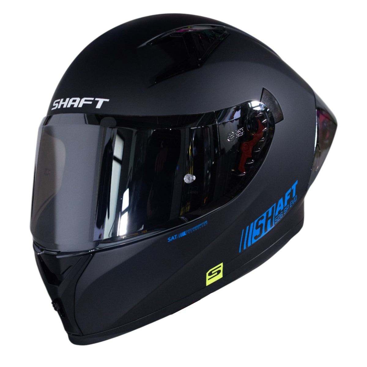 Casco moto shaft 526sp evo solid n.m az sl integral