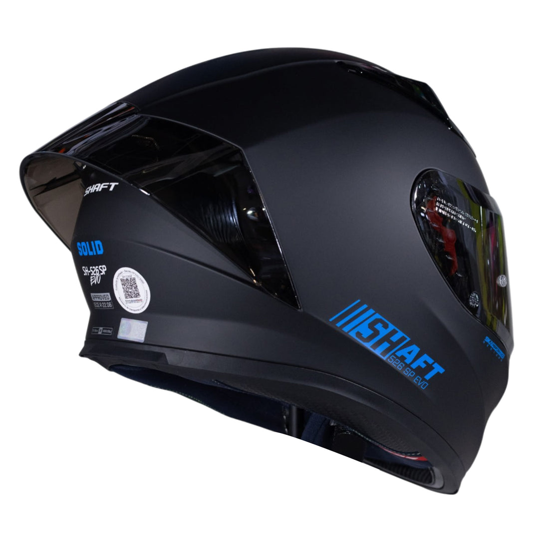 Casco moto shaft 526sp evo solid n.m az sl integral