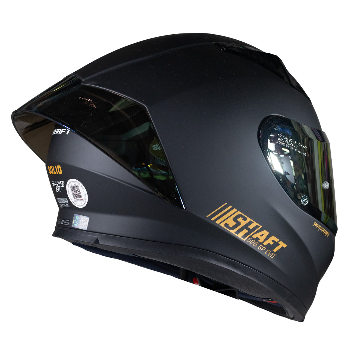 Casco moto shaft 526sp evo solid n.m do integral